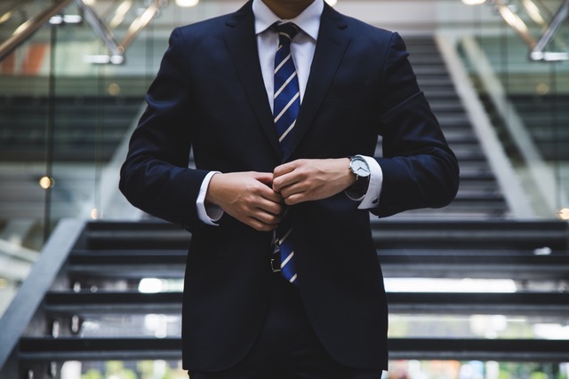 building manager in suit